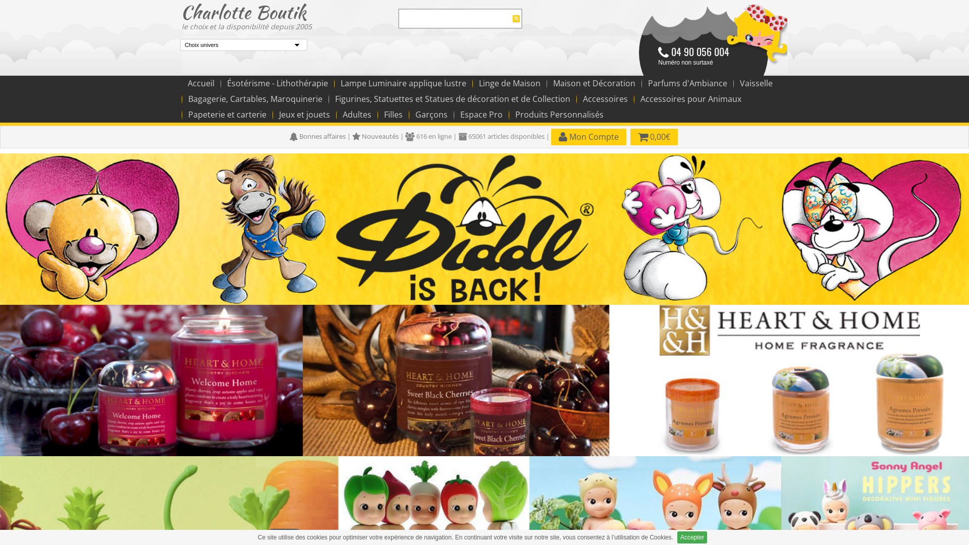 Capture d'écran de Cartable vaisselle parure de lit vêtements enfants  - Charlotte Boutik