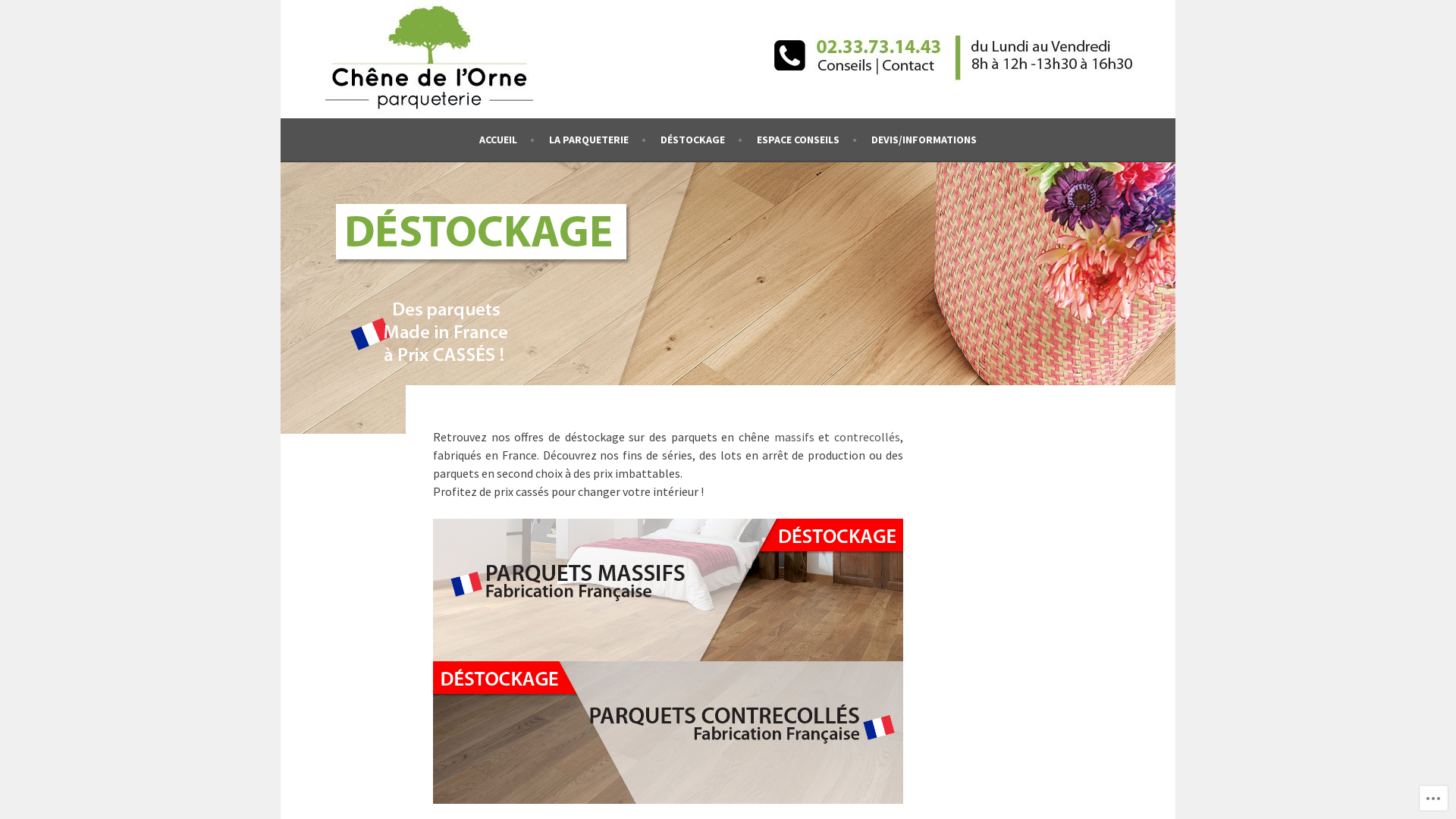 Capture d'écran de Le specialiste du parquet massif