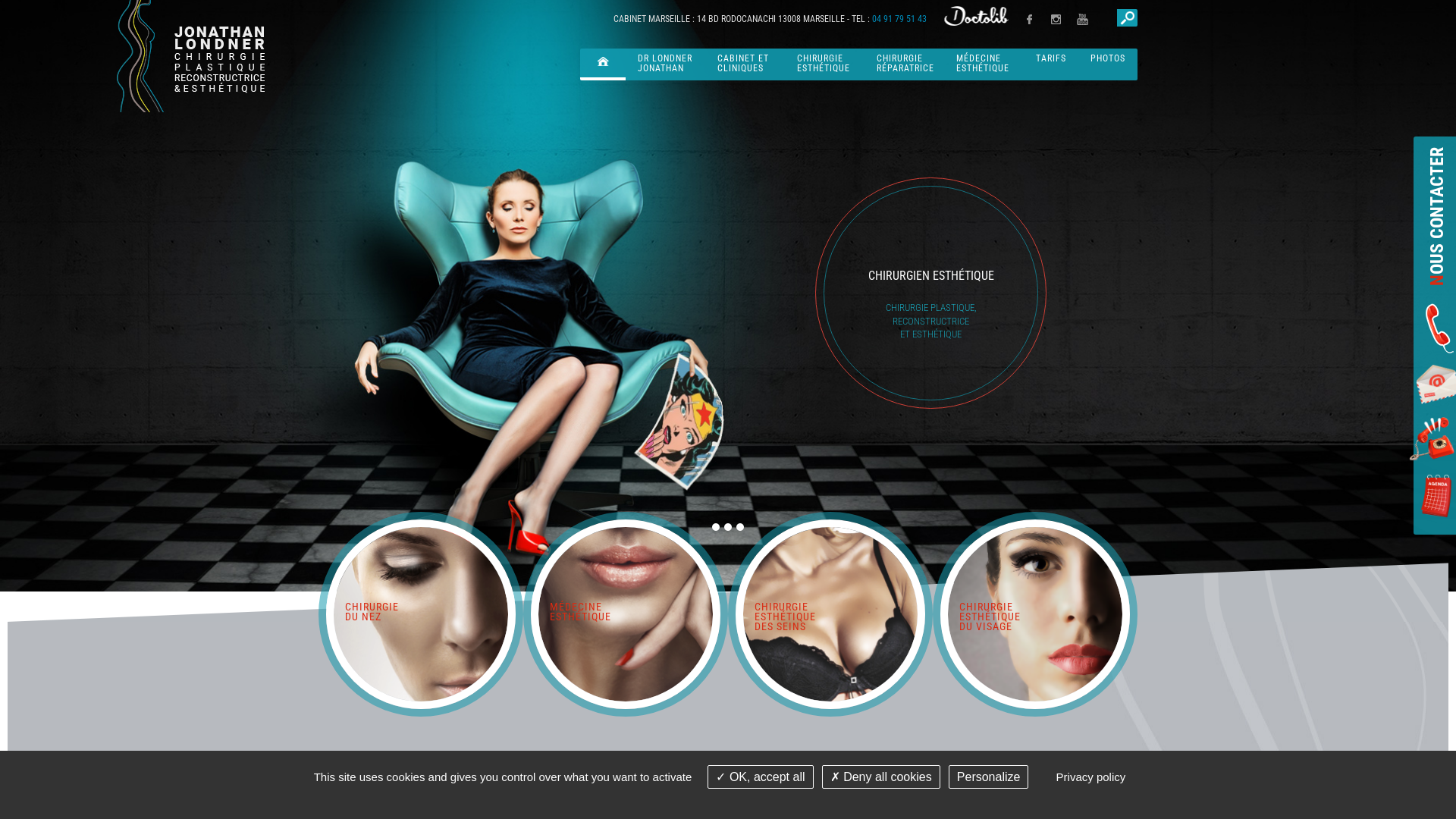 Capture d'écran de Chirurgien esthétique Marseille