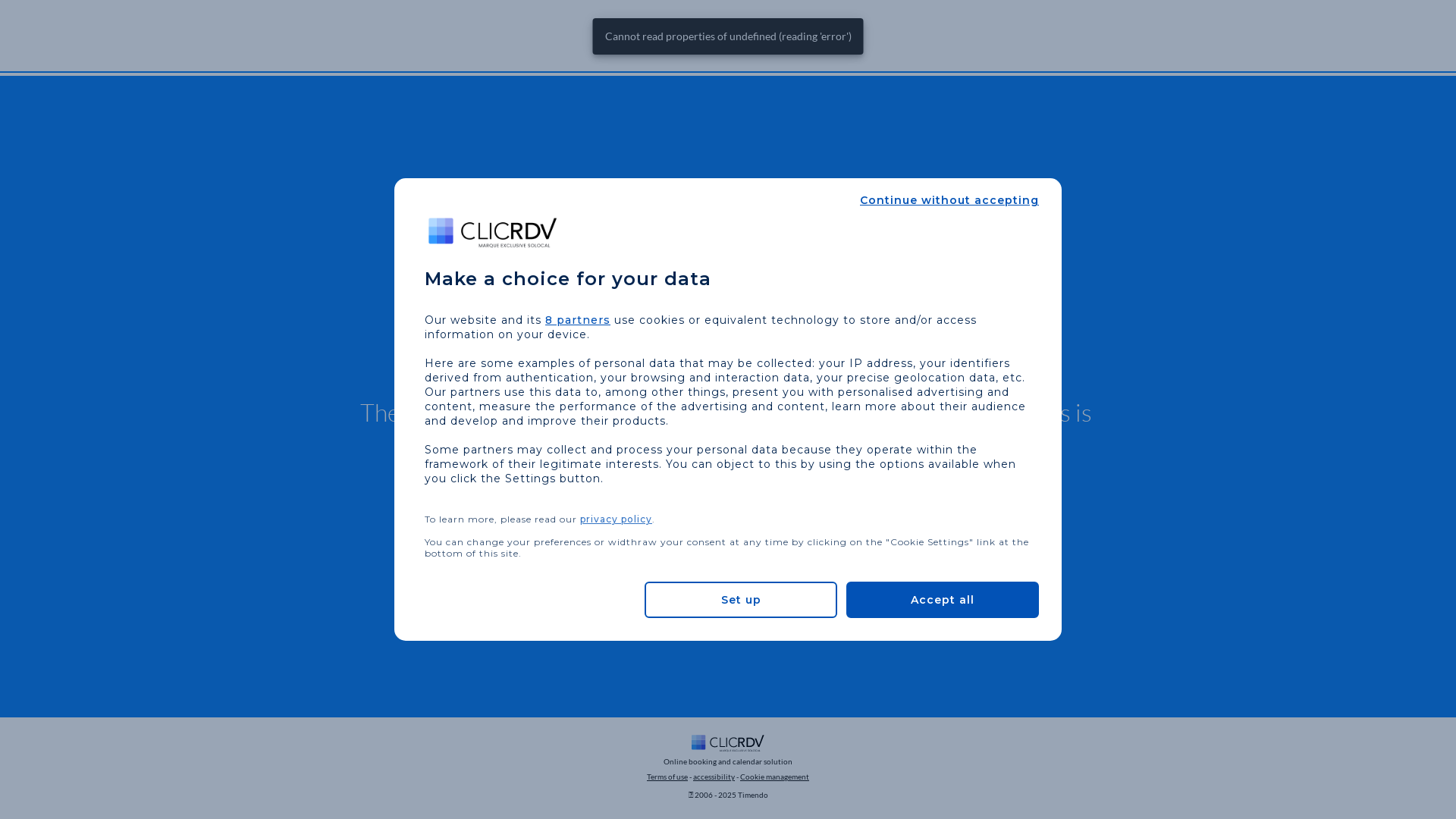 Capture d'écran de Prendre RDV avec Olivier FONTAINE