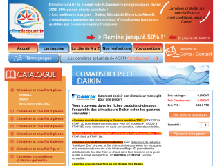 La climatisation réversible et pompes à chaleur à prix discounts. Les meilleurs marques : Daikin, Mitsubishi, Airwell. Installation assurée sur plusieurs régions françaises.