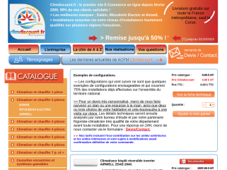 La climatisation réversible et pompes à chaleur haut de gamme à prix discounts. Les meilleurs marques : Daikin, Mitsubishi, Airwell. Installation assurée sur plusieurs régions françaises.