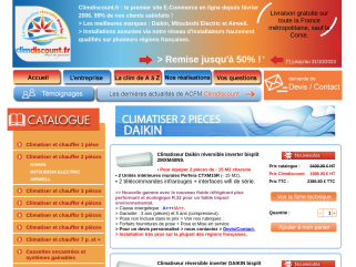 La climatisation réversible et pompes à chaleur à prix discounts. Les meilleurs marques : Daikin, Mitsubishi, Airwell. Installation assurée sur plusieurs régions françaises.