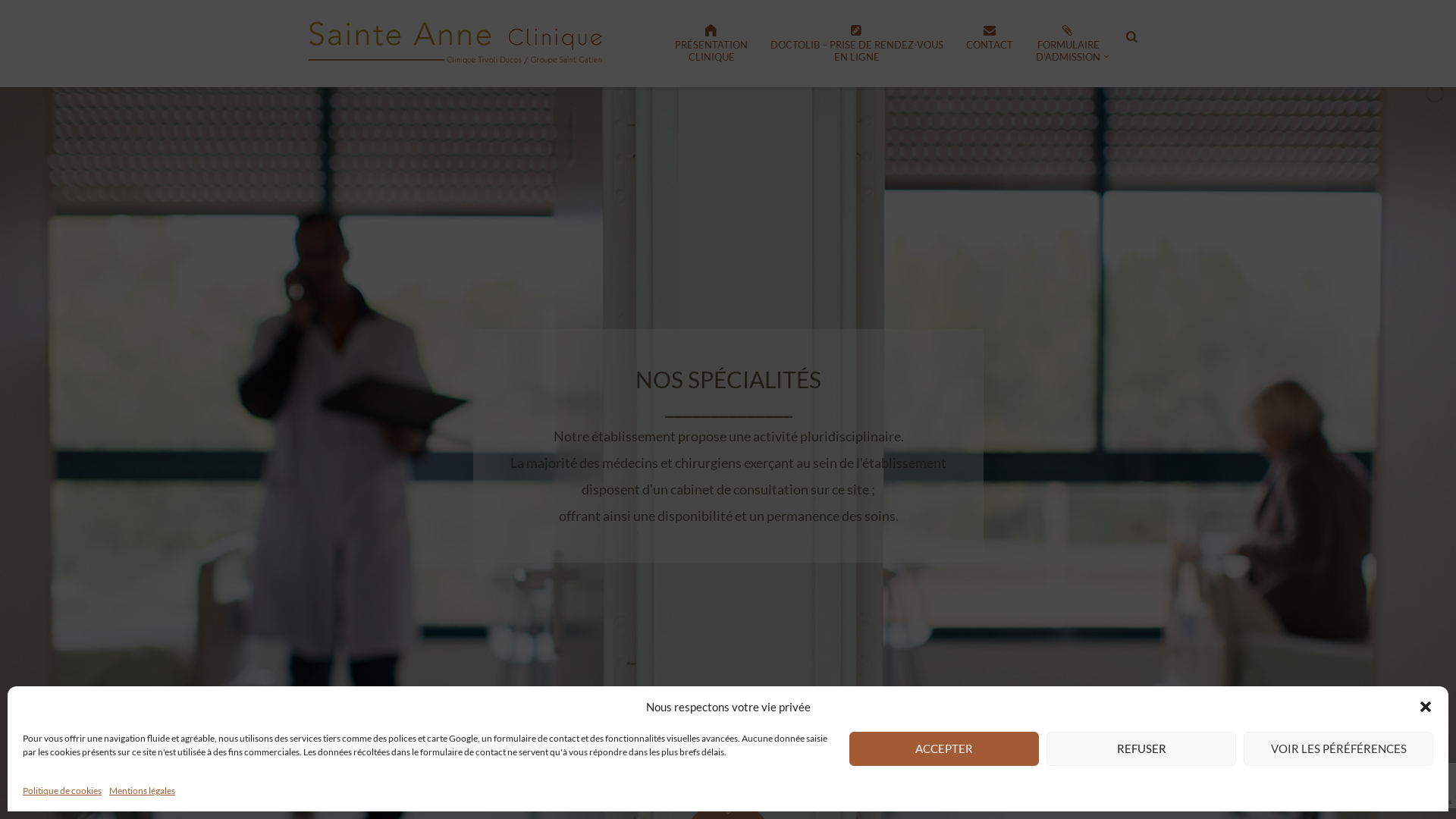 Capture d'écran de Clinique Sainte ANNE