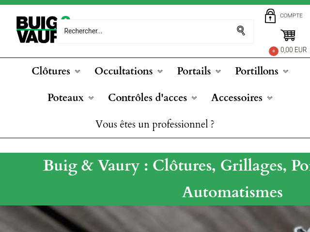 Capture d'écran de Clotures Buig & Vaury