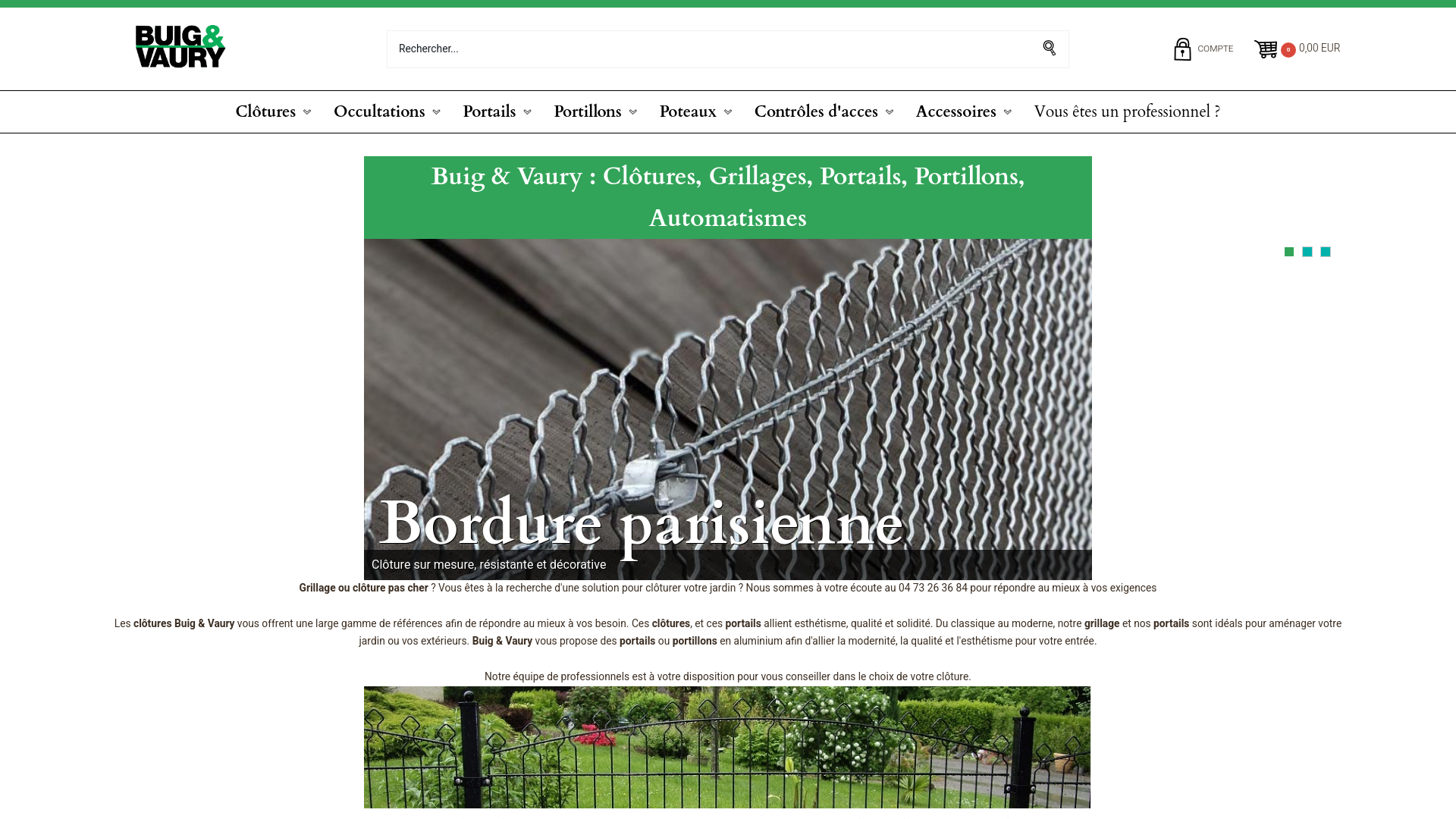 Capture d'écran de Clotures Buig & Vaury