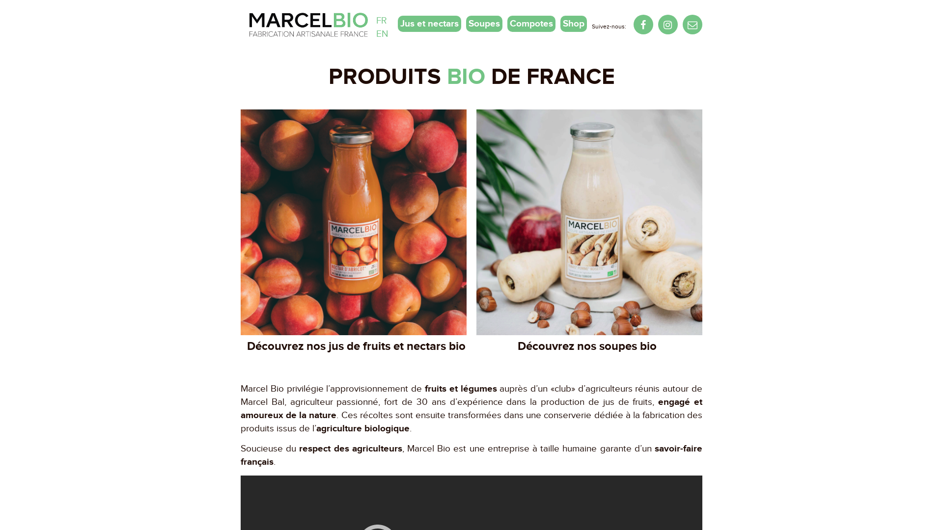 Capture d'écran de Coeur de Bio, la nature au Coeur de l'être