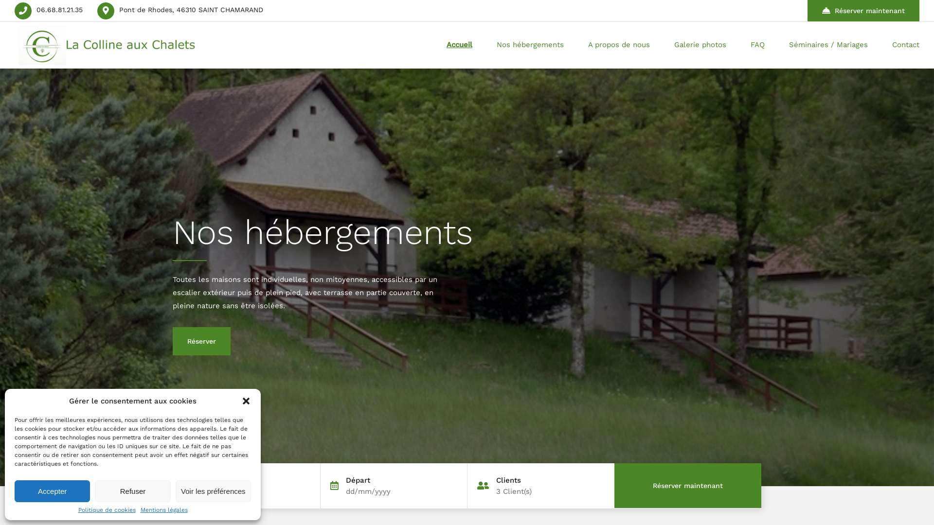 Capture d'écran de La Colline aux Chalets