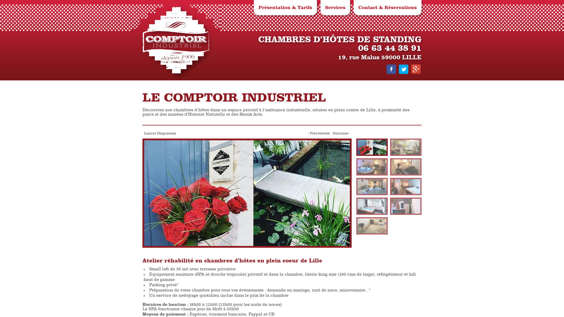 Capture d'écran de Chambre d'hôte avec SPA à LILLE