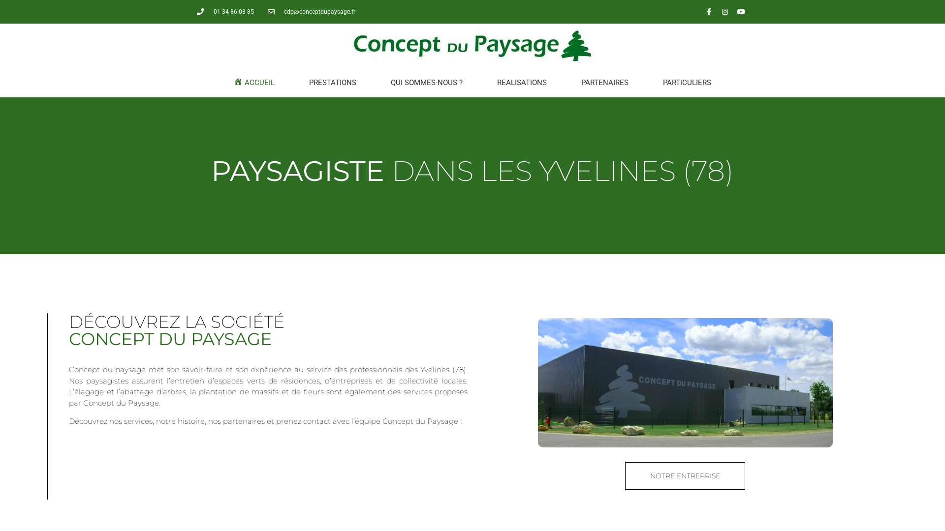 Capture d'écran de Votre paysagiste dans les Yvelines.