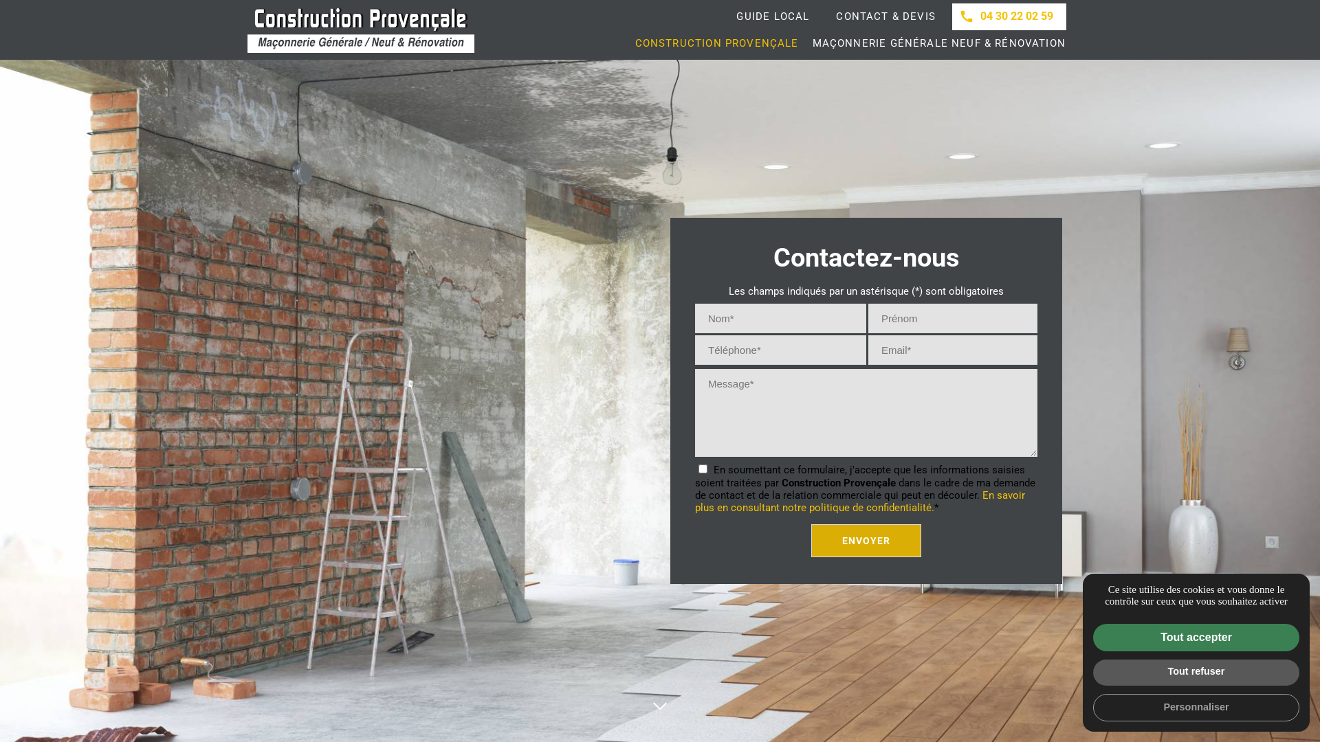 Capture d'écran de Construction et rénovation , maçonnerie , façades , couverture toiture 