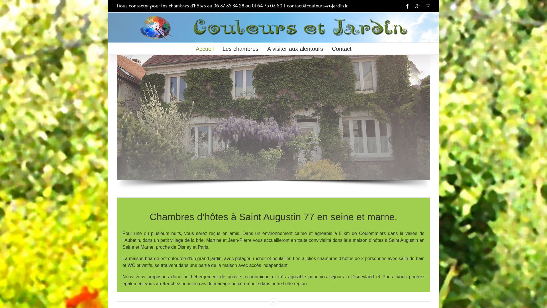Capture d'écran de Chambres d’hôtes à Saint Augustin en Seine et Marne 77