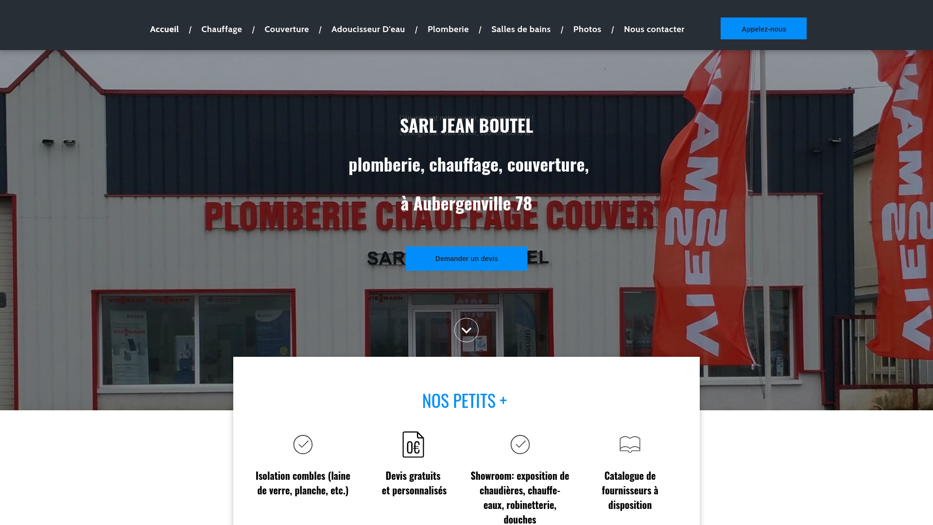 SARL JEAN BOUTEL : votre plombier-chauffagiste dans les Yvelines