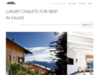 Crans Luxury Lodges Luxury chalet to rent in Switzerland