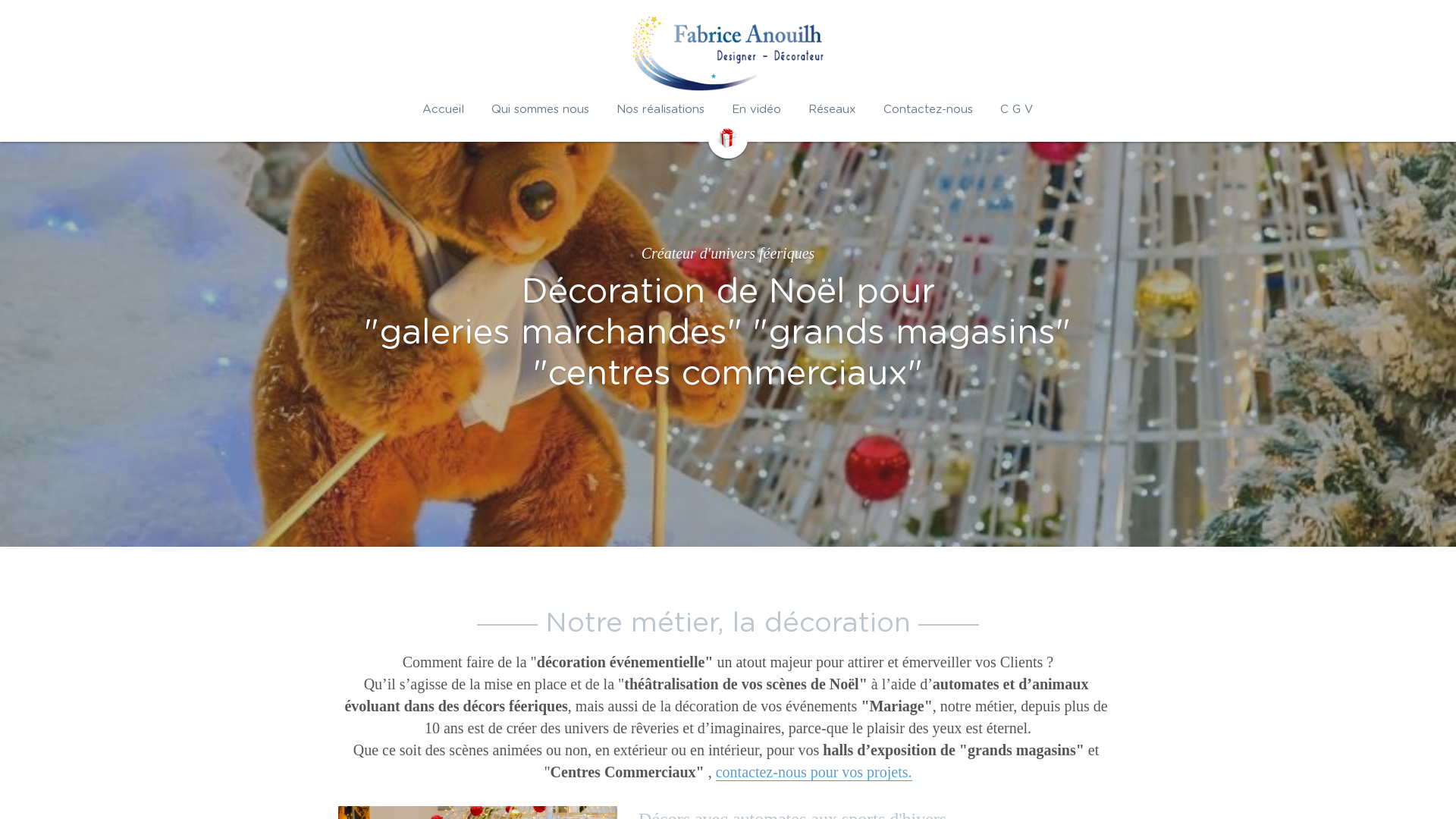 Capture d'écran de Décoration de Noël pour centres commerciaux - Anouilh Décoration