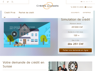 Crédit en Suisse, Demande de crédits en ligne