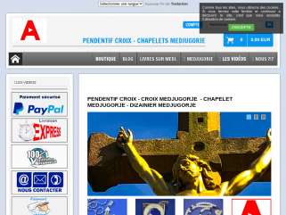 Site catholique de vente d'articles religieux moderne, pendentifs croix, statues, chapelets (site inspiré par Medjugorje)