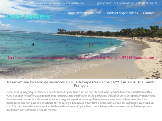 Location appartement Guadeloupe Crystal Beach Saint François | Dany Caraïbes