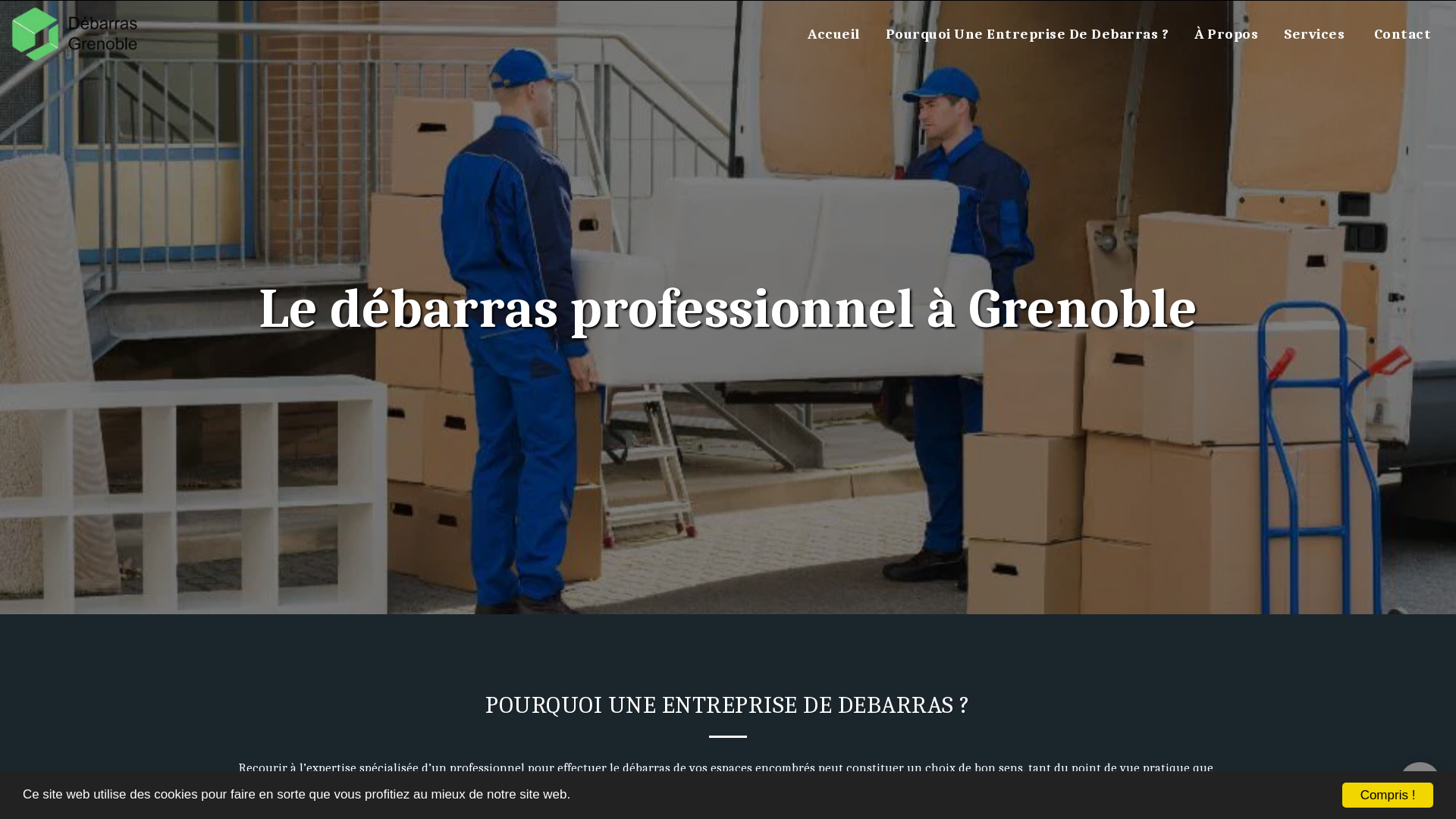 Capture d'écran de Bienvenue chez débarras Grenoble
Débarras de appartement, maison, garage, locaux, cave, grenier