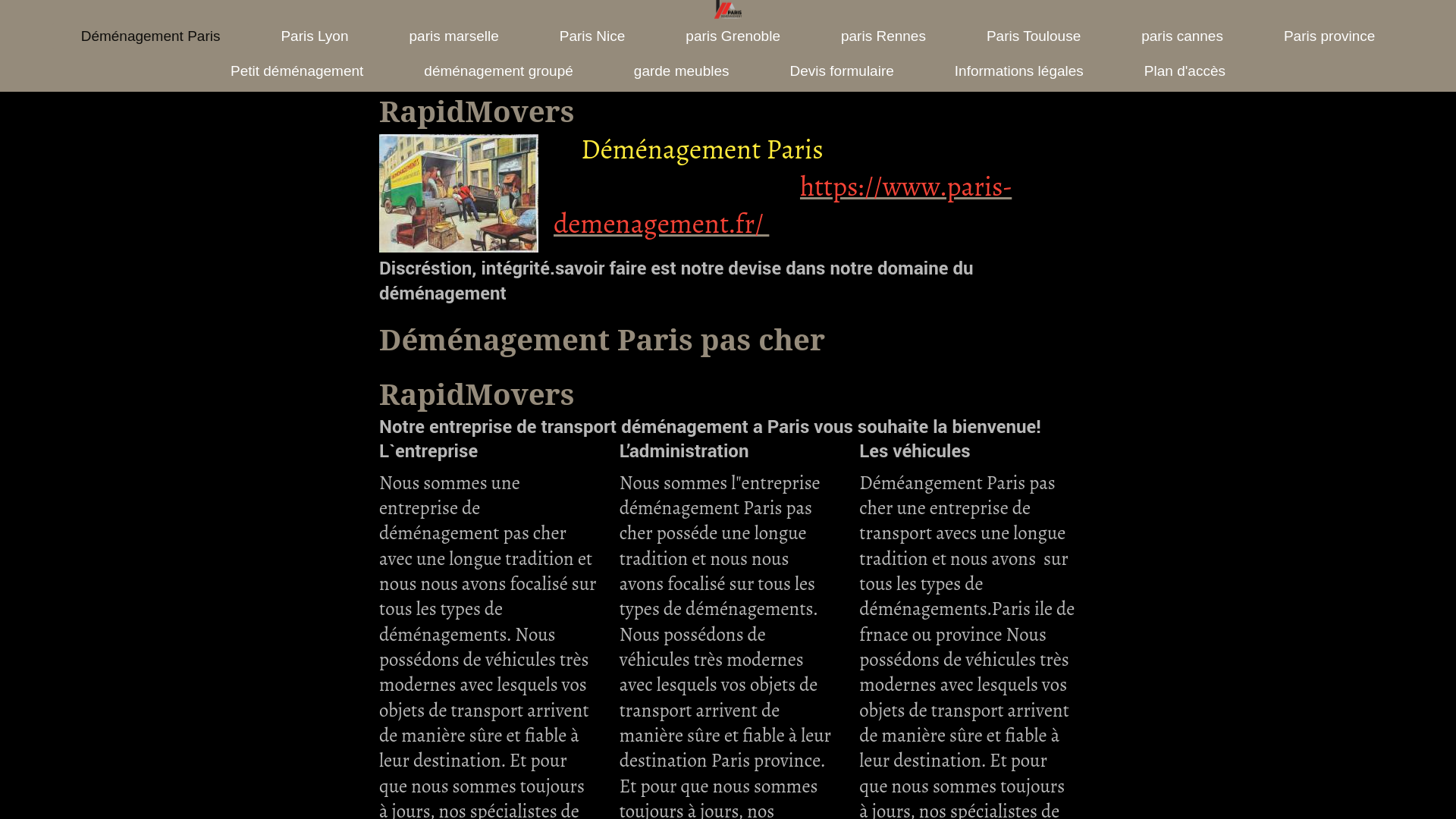 Déménagement paris-pas cher