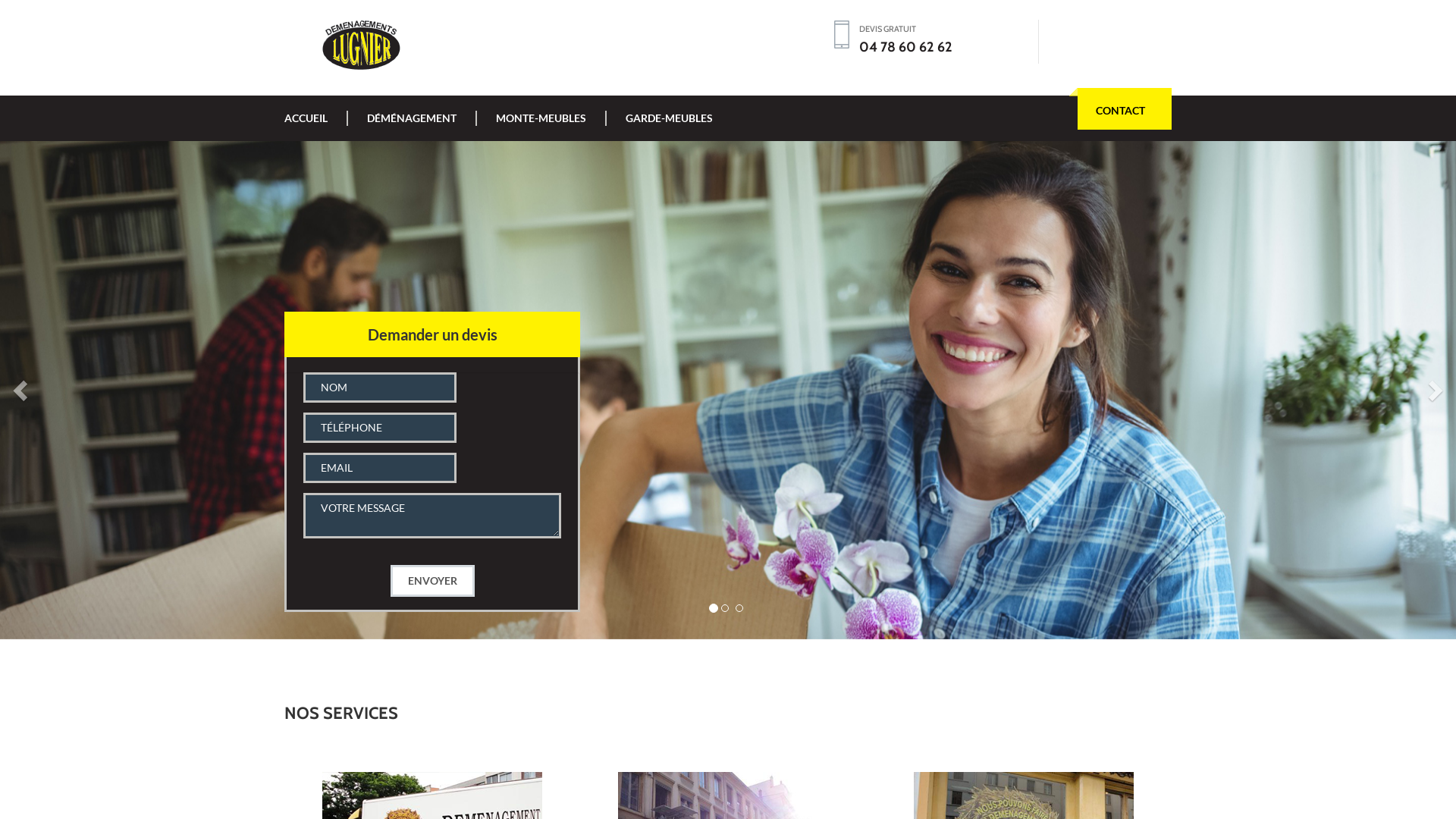 Capture d'écran de Déménageurs Professionnel Lyon - Devis Gratuit