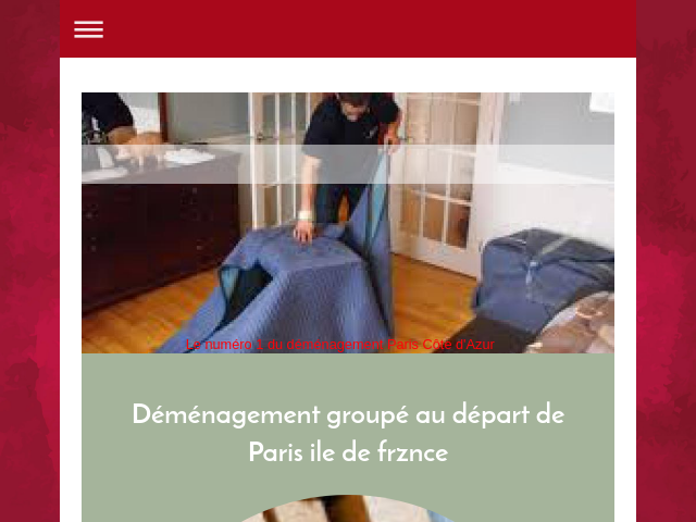 Prix d&eacute;m&eacute;nagement paris cote d'azur