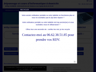 Http://www.depannage-cours-informatique-a-domicile.com est une société spécialisée dans le dépannage & cours informatique à domicile.