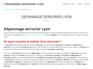 Depannage Serrurier Lyon 1