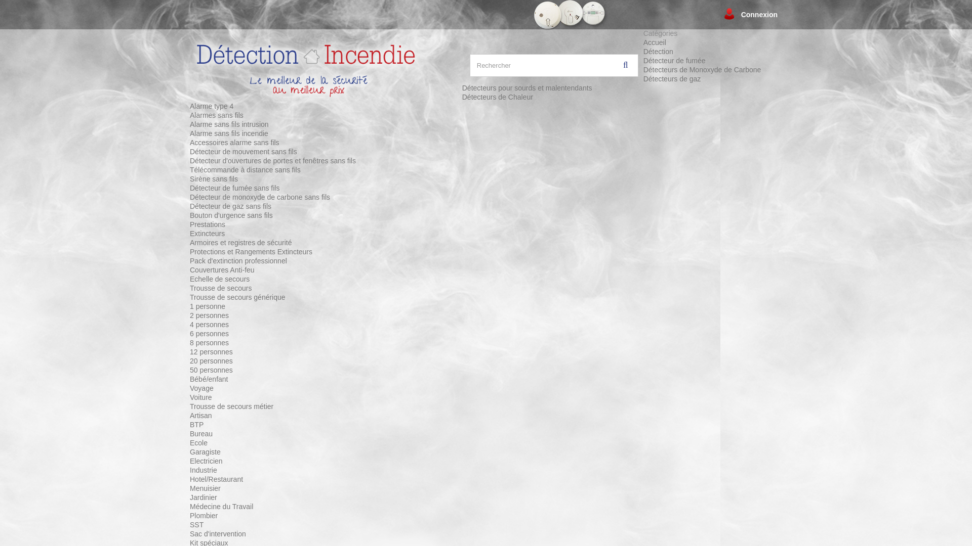 Capture d'écran de France détection Incendie
