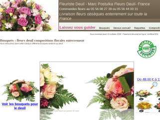 Fleuriste deuil, livraison fleurs obsèques