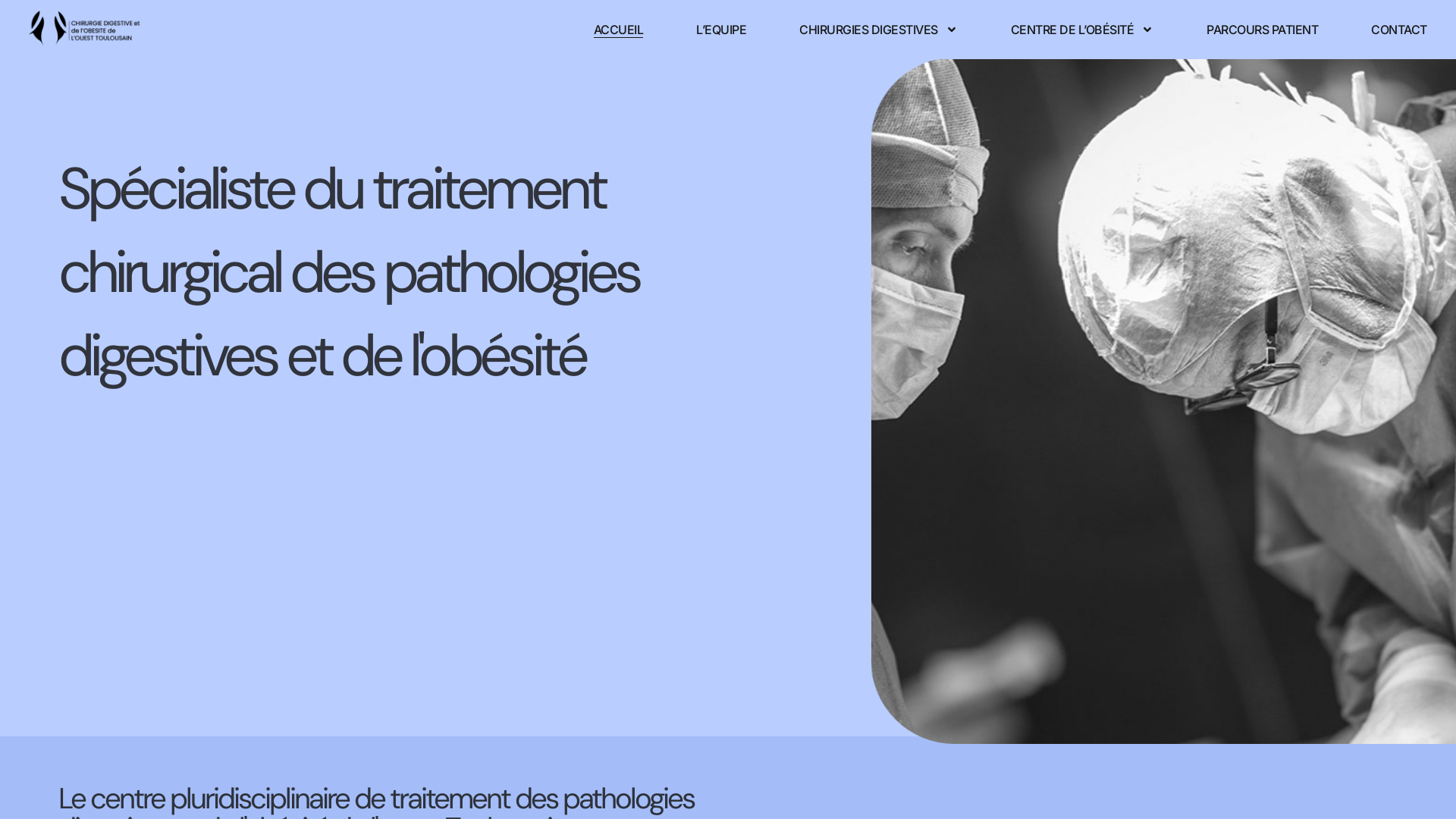 Capture d'écran de Chirurgie digestive de l'obésité de l'ouest toulousain