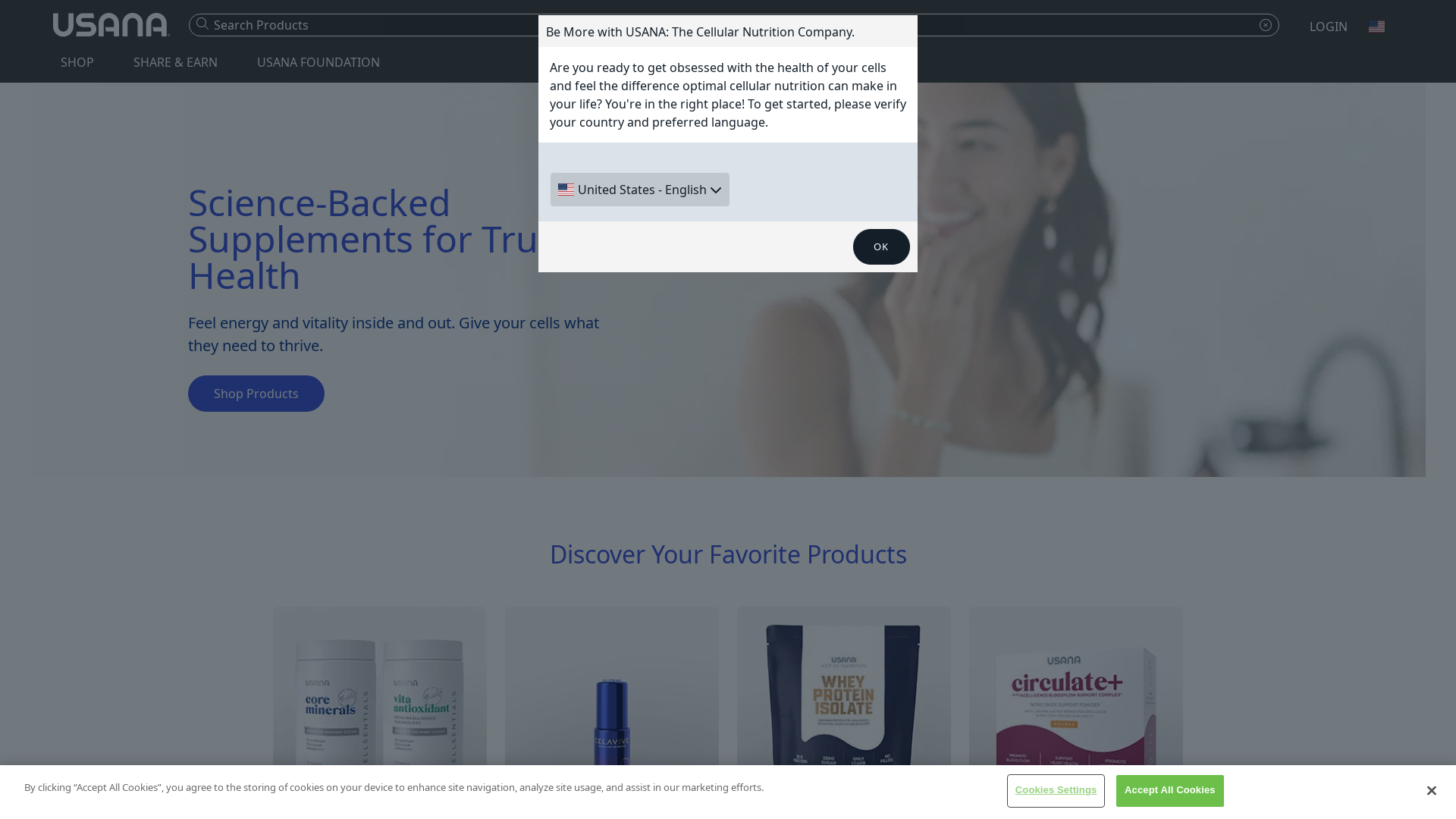 Capture d'écran de Distributeur des produits USANA