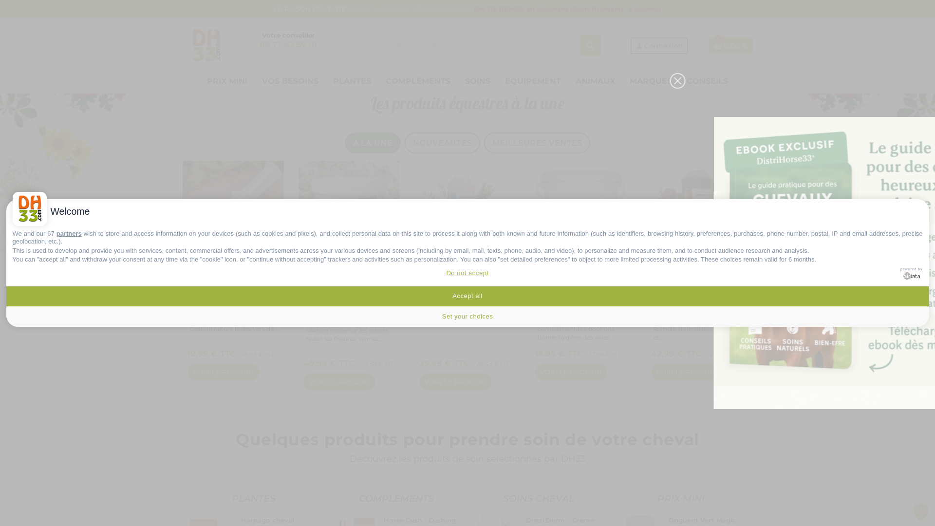 Capture d'écran de Produits Naturels pour chevaux, matériel d'équitation et phytothérapie pour animaux et chevaux