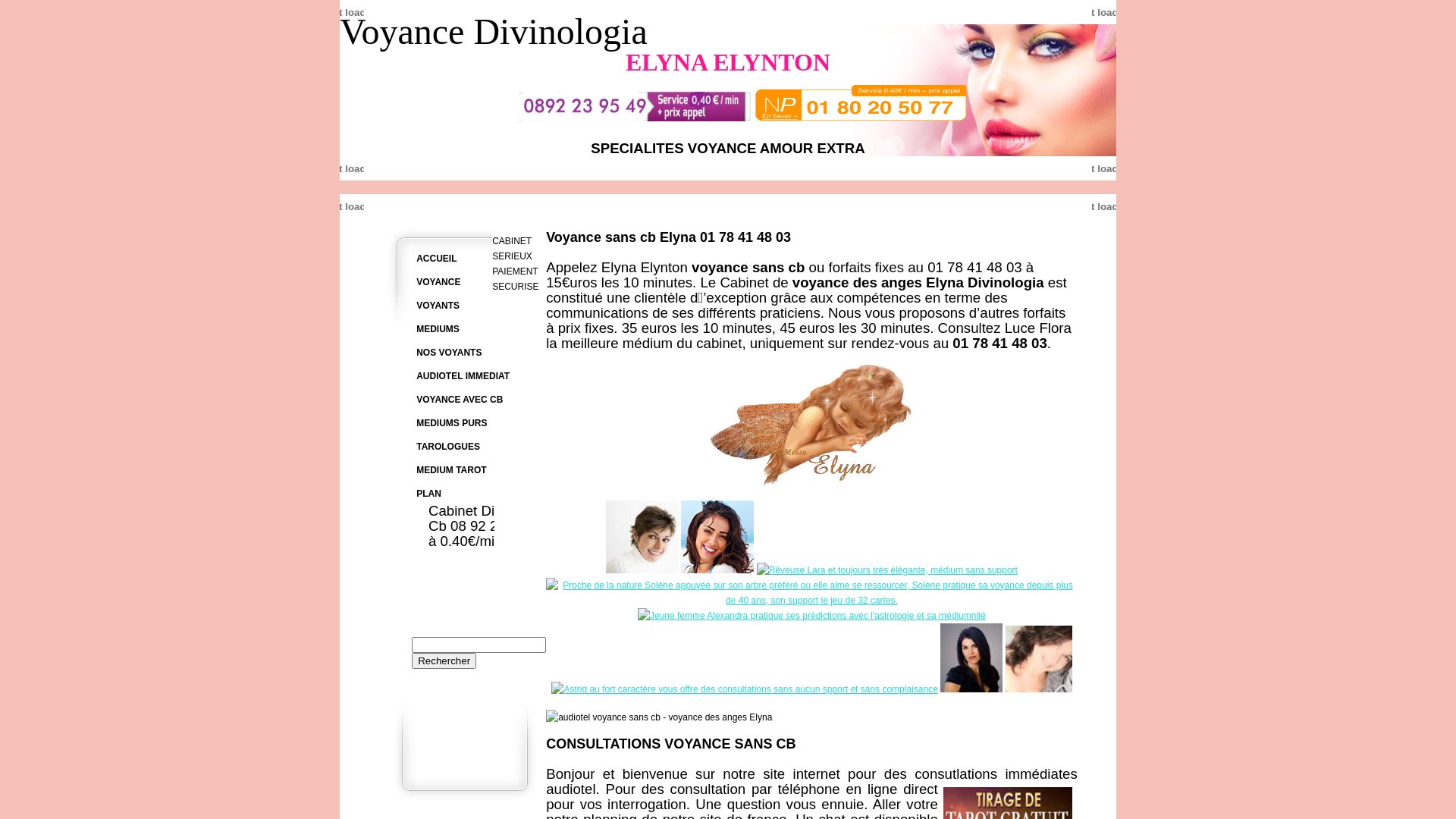 Capture d'écran de Voyance discount audiotel sérieux à prix discount avec des voyants de qualité