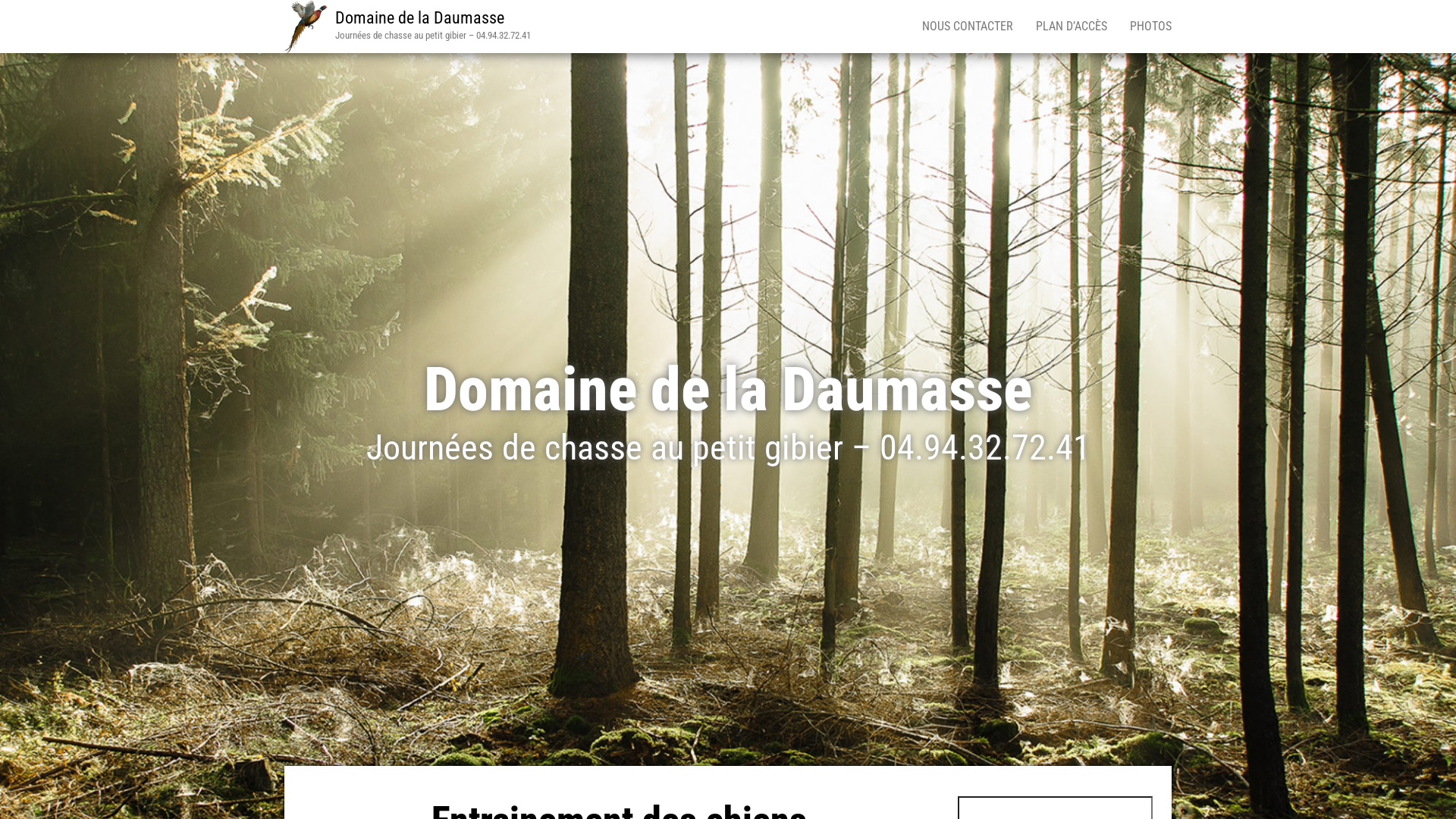 Capture d'écran de Domaine de chasse la Daumasse