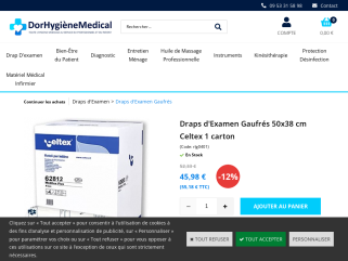 Drap d'examen gaufré Celtex
