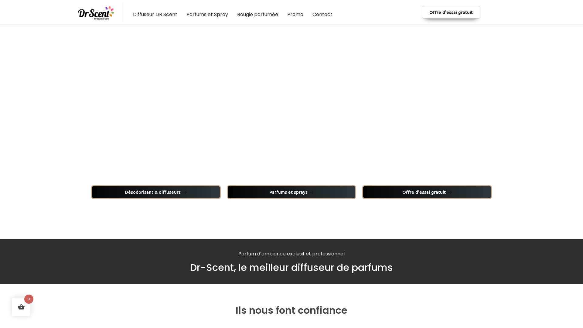 Capture d'écran de Diffuseurs de parfum pour professionnels et particuliers