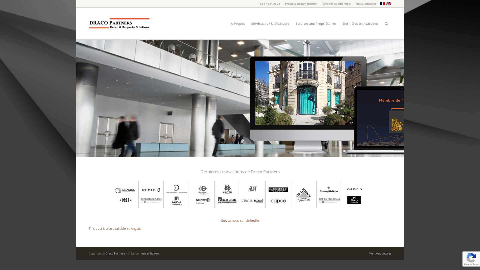 Capture d'écran de Dracopartners