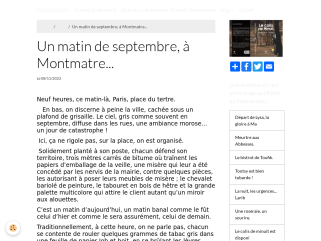 Un matin de septembre, en 2001, nous sommes à Paris, sur la butte Montmartre, tout est calme...