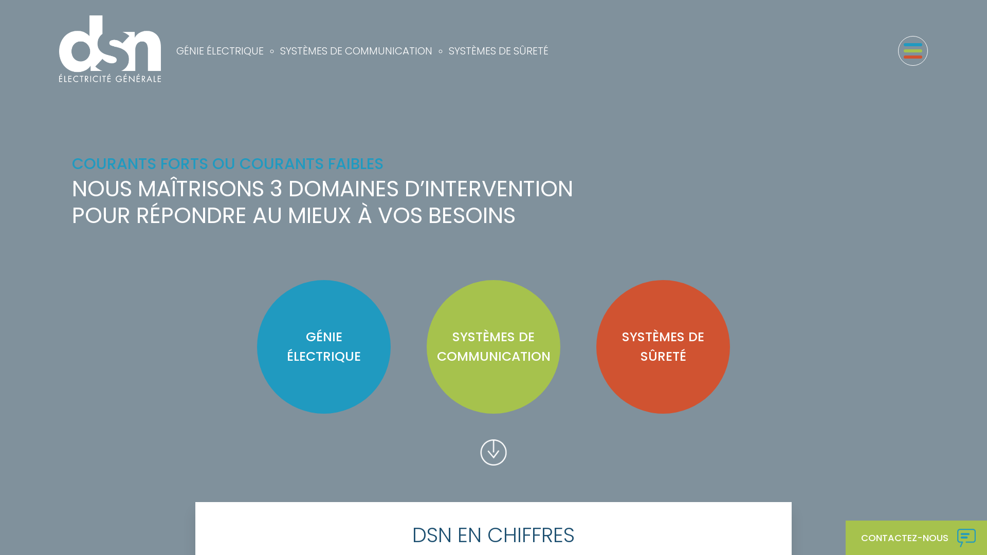 Capture d'écran de DSN ELECTRICITE