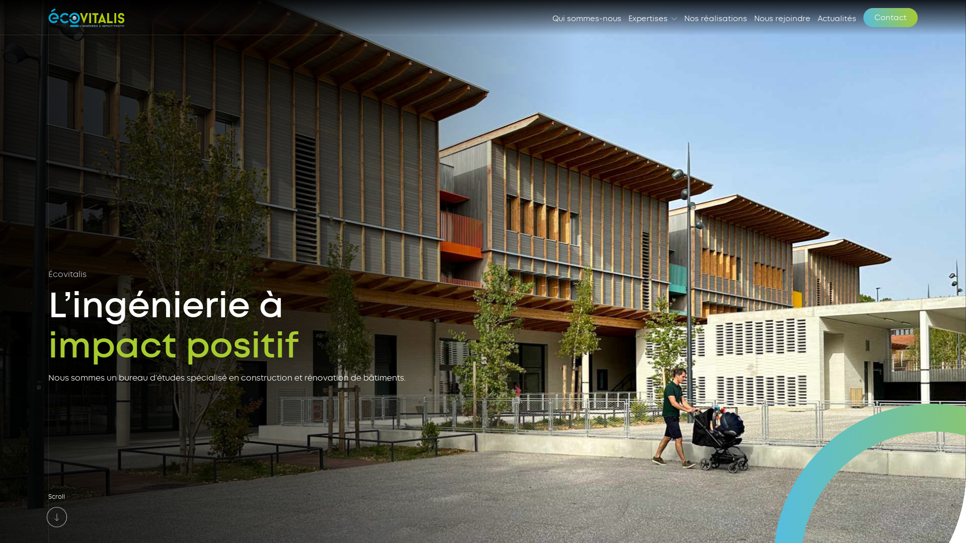 Capture d'écran de Bureau d'études spécialisé dans le bâtiment en maitrise d'œuvre des fluides, de la thermique et de l'environnement sur les certifications environnementales HQE, BDO, Breeam, Leed