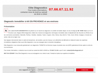 Elite Diagnostics- société de diagnostics immobiliers sur Aix en Provence - Marseille mais également sur sur toute la région PACA