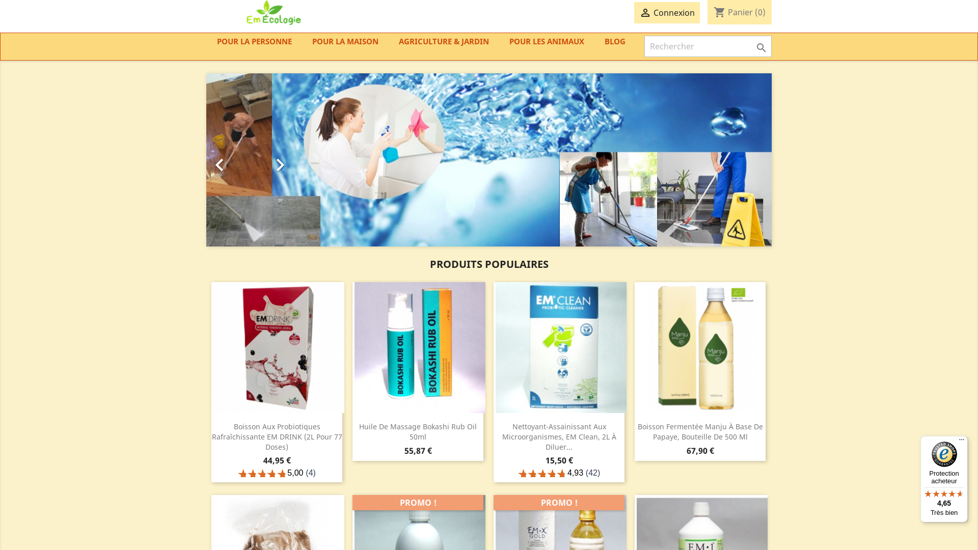 Capture d'écran de Em-ecologie.com