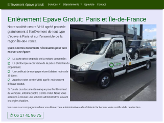 Enlèvement épave gratuit / Epaviste - Paris & Île-de-France