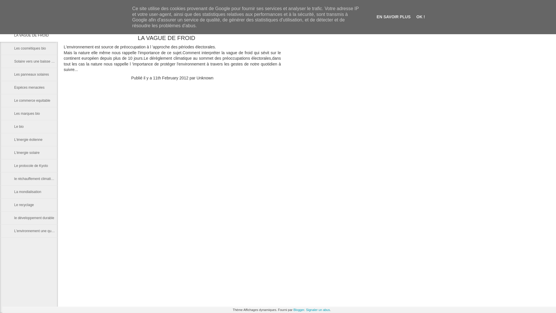 Capture d'écran de Environnement-world