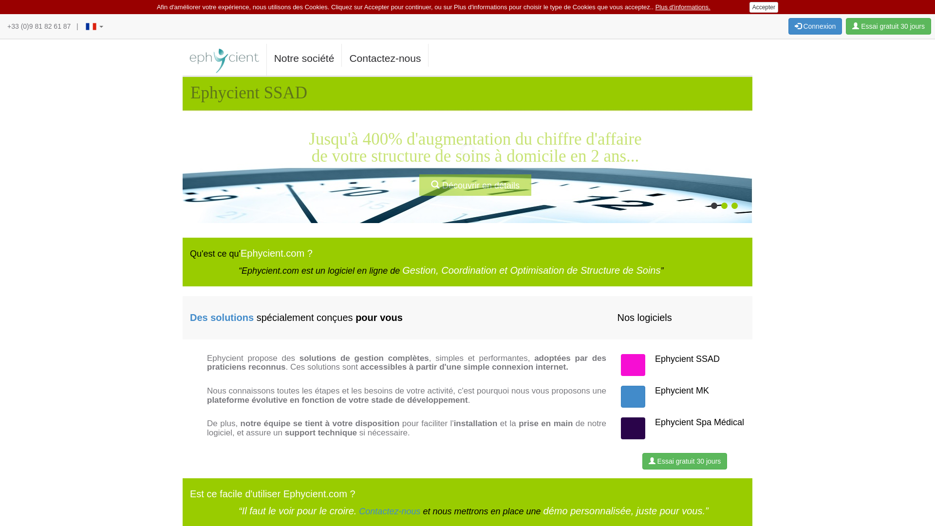 Capture d'écran de Ephycient - Gestion de planning et Agenda partagé pour les professionnels de la santé et du bien-être