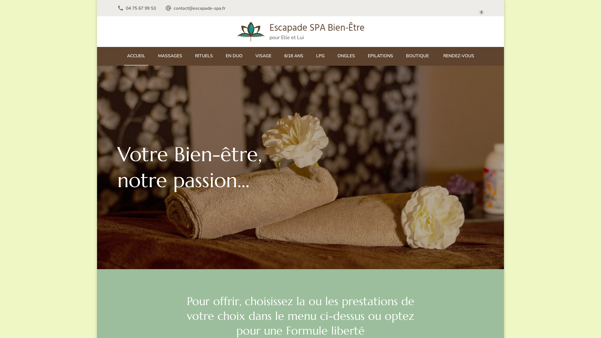 Capture d'écran de Escapade-spa à boulieu les Annonay