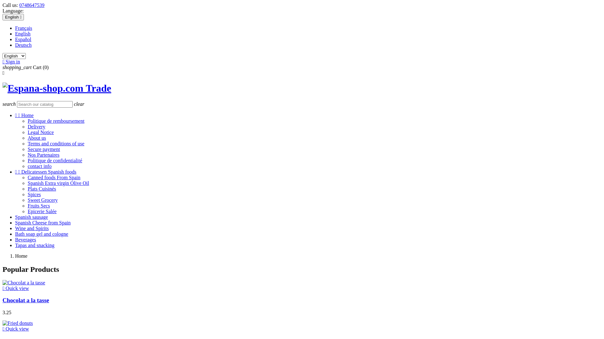 Capture d'écran de Produits Espagnols Jambon Bellota Fromage Turron - ESPANA-SHOP