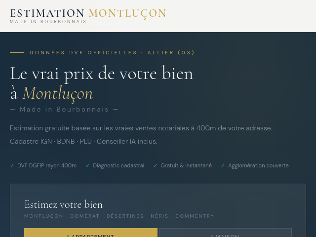 Estimation Montlu&ccedil;on