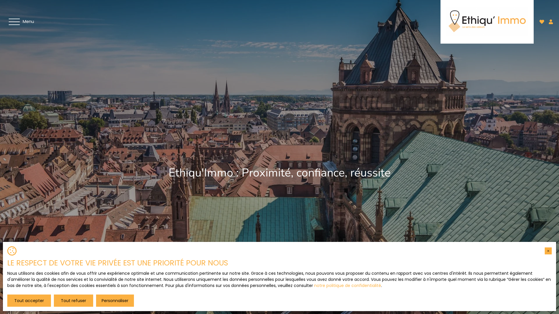 Capture d'écran de Ethiqu'immo